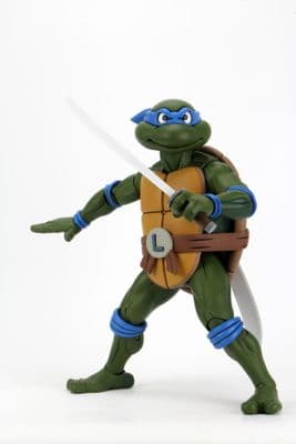 NECA teenage Mutant Ninja Turtles 1/4 Scale Cartoon Leonardo Action Figure - INSTOCK