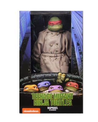 NECA Teenage Mutant Ninja Turtles 1990 Movie Raphael in Disguise 1/4 Scale Action Figure - INSTOCK