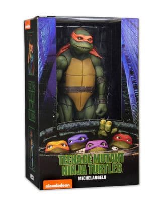 NECA Teenage Mutant Ninja Turtles Action Figure 1990 Movie 1/4 Scale Michelangelo - PRE-ORDER