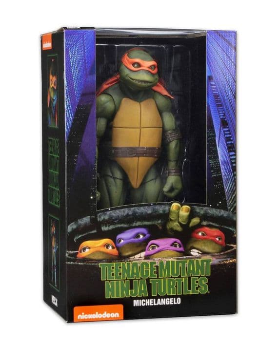 NECA Teenage Mutant Ninja Turtles Action Figure 1990 Movie 1/4 Scale Michelangelo - PRE-ORDER