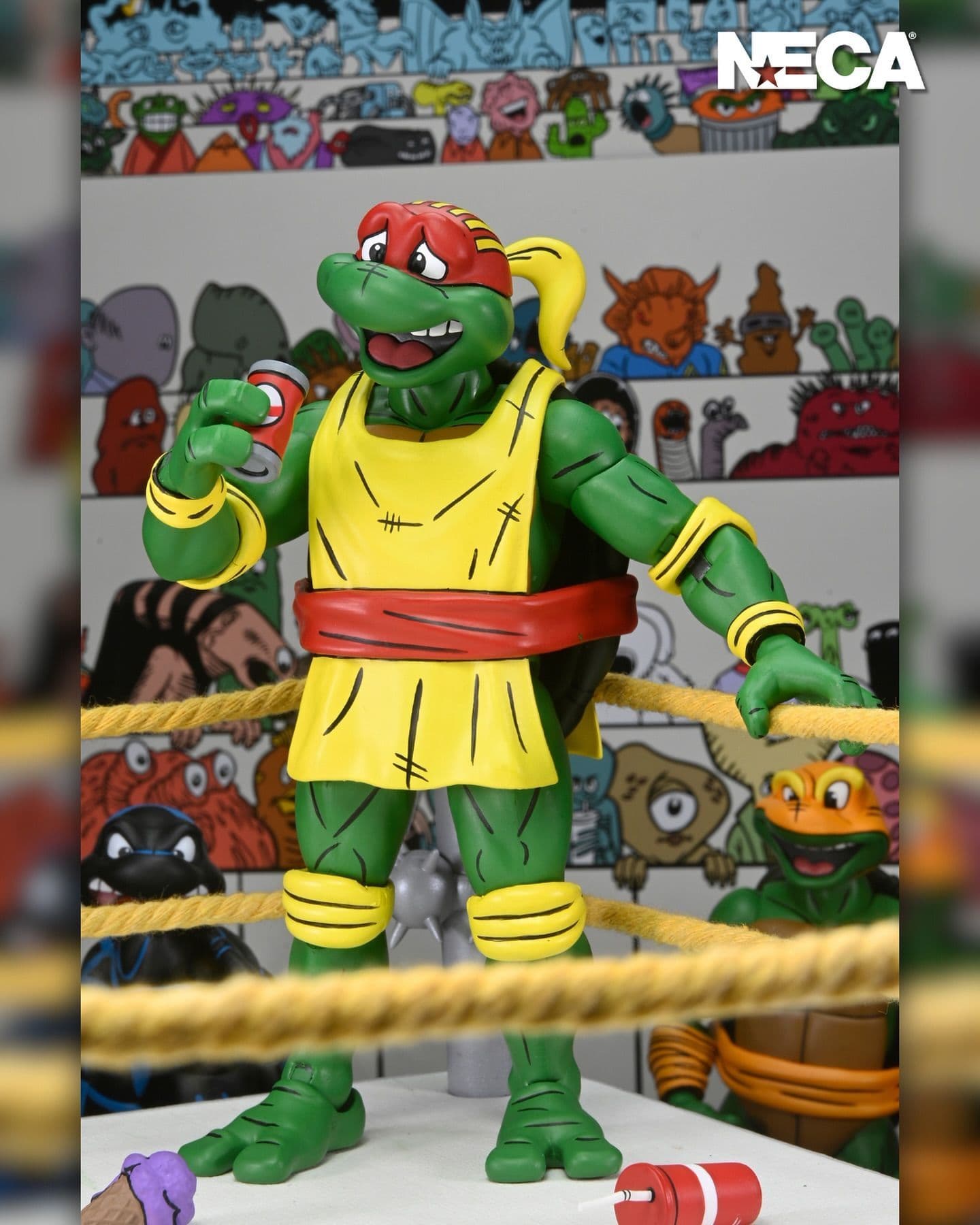 NECA Teenage Mutant Ninja Turtles Archie Comics Stump Wrestling 4