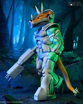 NECA Teenage Mutant Ninja Turtles Mirage Comics Shock Commando Triceraton Action Figure - Pre-Order