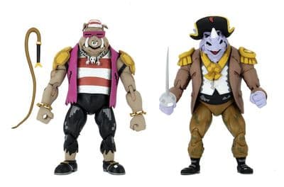 NECA Teenage Mutant Ninja Turtles - Turtles in Time Pirate Bebop & Rocksteady 2 Pack - INSTOCK