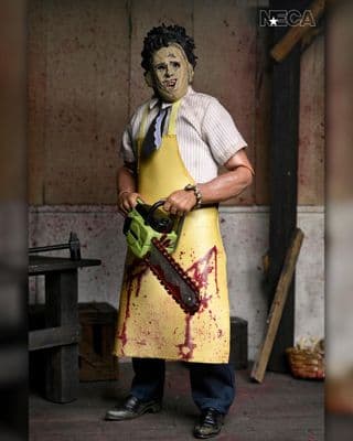 NECA Texas Chainsaw Massacre 50th Anniversary Leatherface Retro Clothed Action Figure - Pre-Order