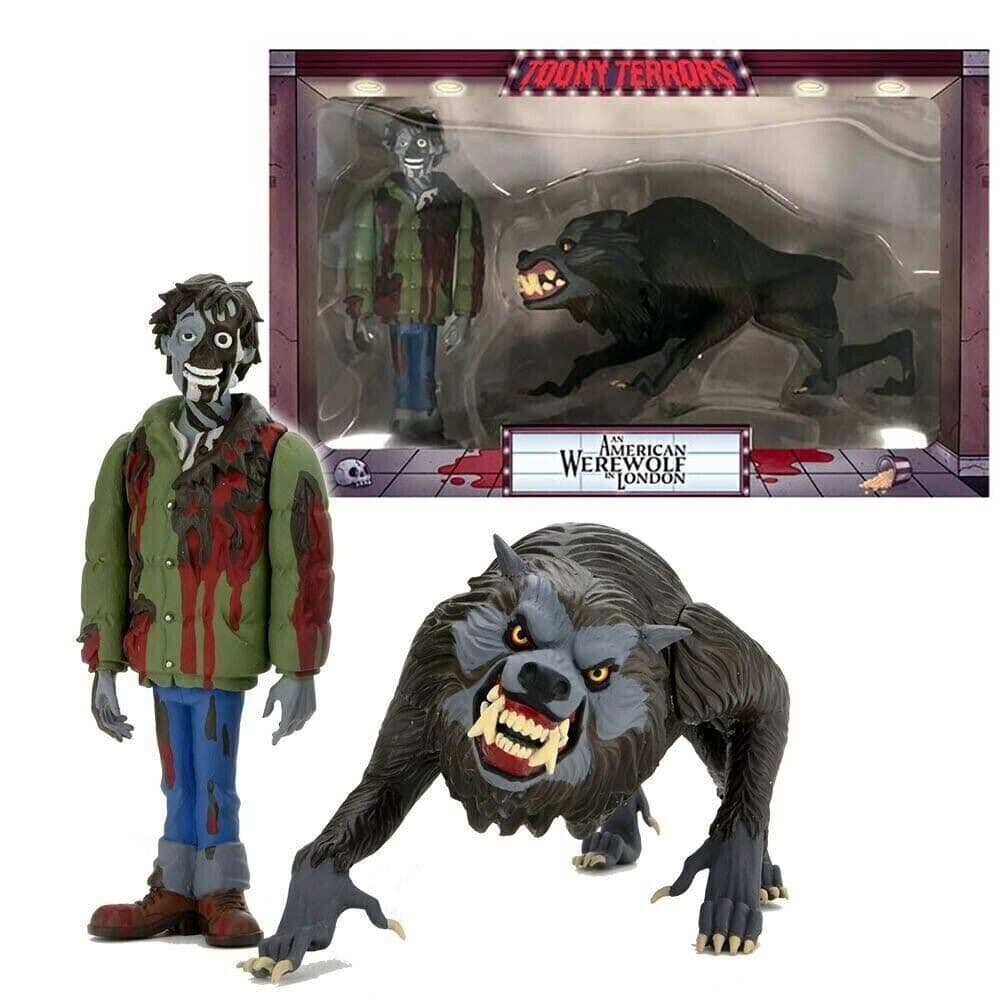 NECA Toony Terrors American Werewolf in London Jack and Kessler Wolf