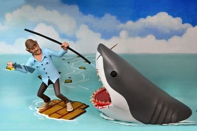 NECA Toony Terrors Jaws Quint and Shark Action Figure 2 Pack - INSTOCK