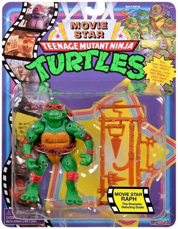Playmates Teenage Mutant Ninja Turtles Classic Raph Figure - INSTOCK