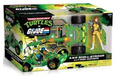 Playmates Teenage Mutant Ninja Turtles x GI Joe A.W.E. Shell Striker Vehicle - Pre-Order