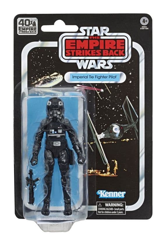 Star Wars 40th Anniversary Black Series Empire Strikes Back Tie Fighter Pilot - INSTOCK