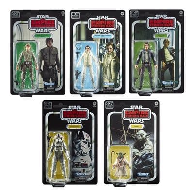 Star Wars Black Series 40th Anniversary Empire Strikes Back Wave 1 Set of 5 - INSTOCK