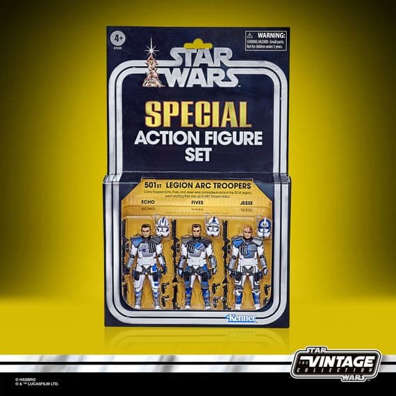 Star Wars Pulse Con Exclusive Vintage Collection 501st Arc Troopers 3 Pack