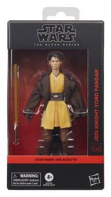 Star Wars The Black Series The Acolyte Jedi Knight Yord Fandar Figure - INSTOCK