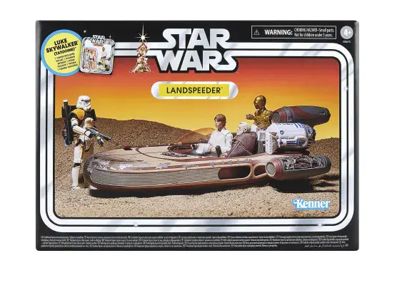 Star Wars The Vintage Collection Landspeeder with Carded Luke Action Figure - INSTOCK