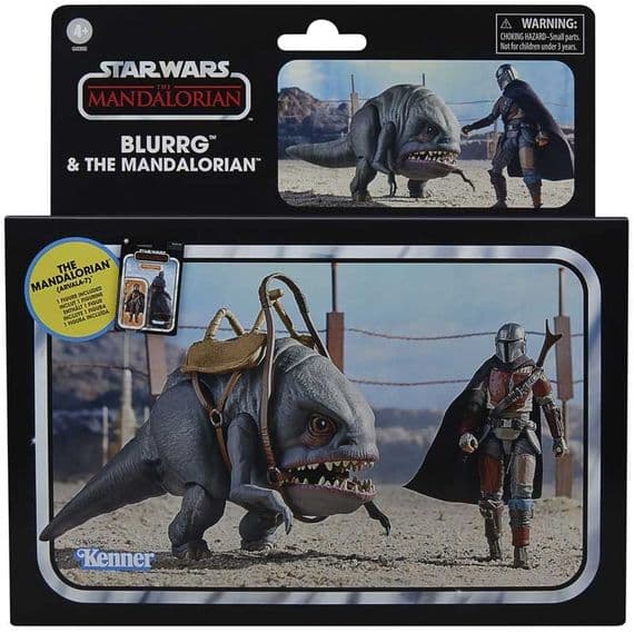 Star Wars The Vintage Collection The Mandalorian Blurrg & The Mandalorian Action Figure Set INSTOCK