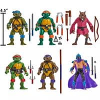 Teenage Mutant Ninja Turtles 1988 Remastered Action Figure 6 Pack Exclusive - Pre-Order