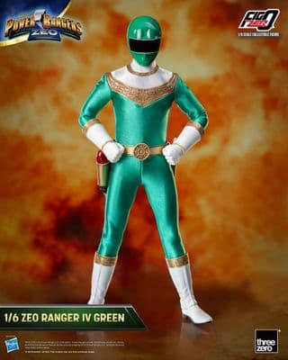 ThreeZero Power Rangers Zeo FigZero Green Ranger 1/6 Scale Figure - SPECIAL OFFER