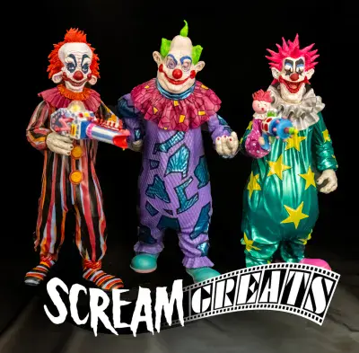 Trick or Treat Studios Killer Klowns from Outer Space - Jumbo, Rudy, Spikey Figure Set - INSTOCK