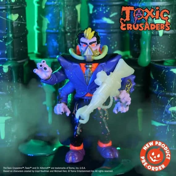 Trick or Treat Studios Toxic Crusadera Dr. Killemoff Action Figure - INSTOCK