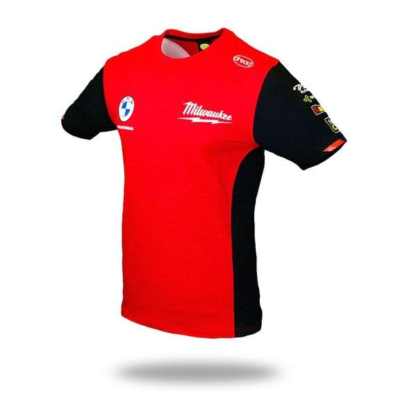 BMW MILWAUKEE TEAM T-SHIRT - RED