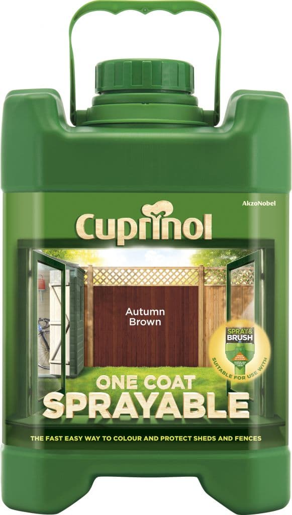 Cuprinol Sprayable Fence Treatment 5L Autumn Brown