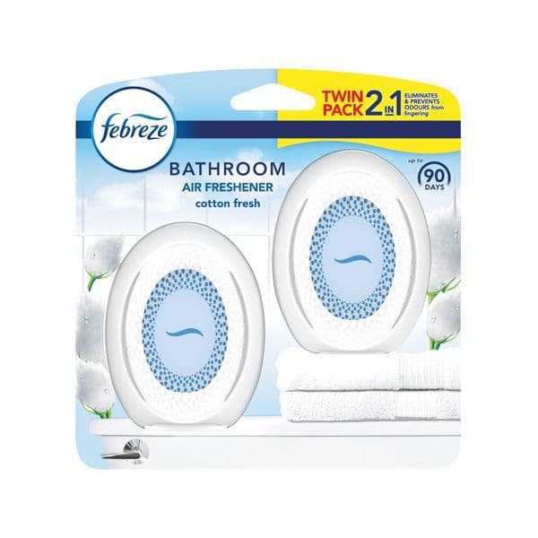 Febreze Bathroom Refresher Twin - Cotton