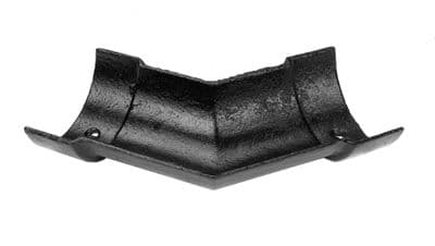 100mm Half Round Cast Iron 120 Degree Angle Painted