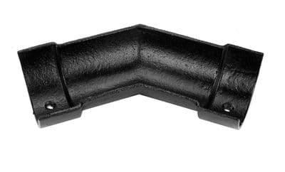 100mm Half Round Cast Iron 135 Degree Angle Painted
