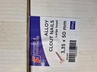 Aluminium Clout nails 50 x 3.35mm 10Kg box