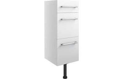 Ben Macdui 300mm 3 Drawer Unit - White Gloss