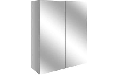 Ben Macdui 600mm Mirrored Wall Unit - Light Grey Gloss