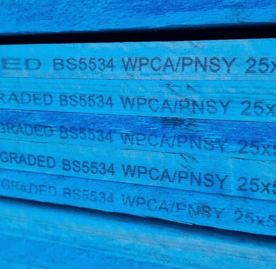 BS5534 Graded Roof batten 25 x 50mm / 4.8mt