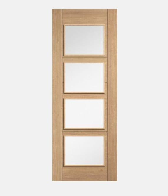Carini Oak 4 Light Door - Builders Merchants Aberdeen