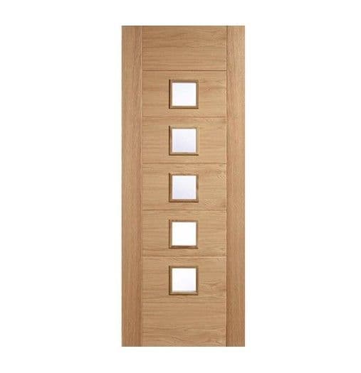 Carini Oak 5 Light Door - KBM Builders Merchants