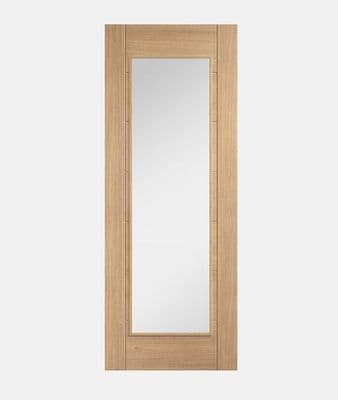 Carini Prefinished Oak 1 Light Door