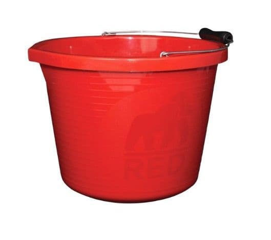 Red Rectangle Bucket Extra Strong Red Bucket 14lt