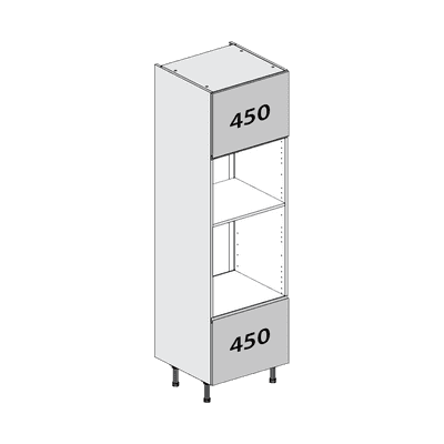 J-Pull Gloss Dust Grey Oven & Microwave Housing Flatpack