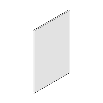 J-Pull Gloss Graphite 650 Base End Panel