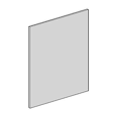 J-Pull Gloss Light Grey 596 Appliance Door