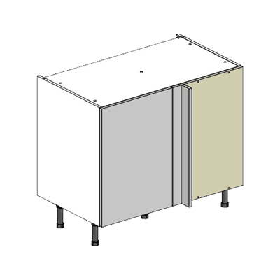 J-Pull Matt Dust Grey 1000 Blind Corner Base Cabinet Flatpack