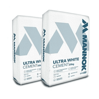 Mannok Ultra White Cement 25KG