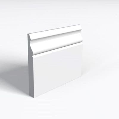 MDF White Primed Ogee Skirting 14 x 94mm / 5.4mt