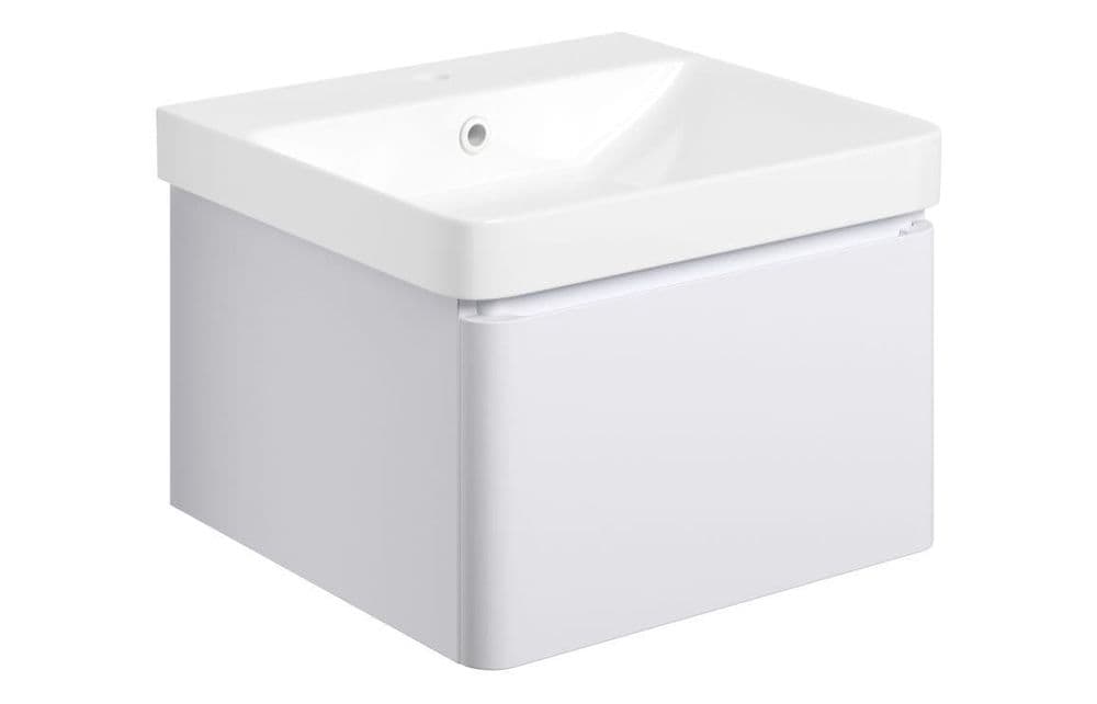 Nevis 500mm Wall Hung Basin Unit at KBM