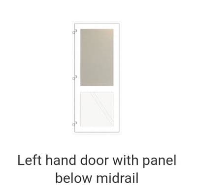 PVC Back Door 750 x 2000mm