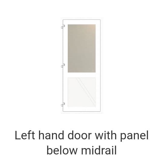 PVC Back Door 750x2000mm - Builders Merchants Keith
