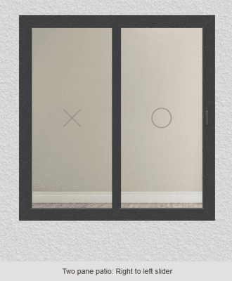 PVC Sliding Patio Doorset 1490mm x 2090mm