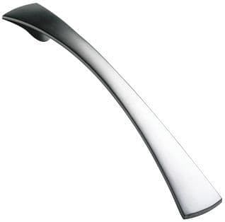 Satin Chrome Tapered Bow Handle