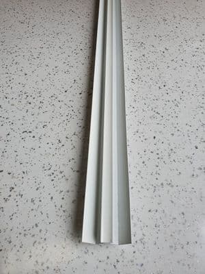 White shower panel internal corner