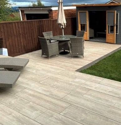 Wood Effect Porcelain Paving Slabs