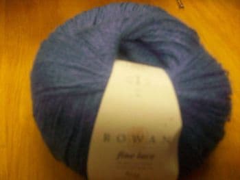 Rowan fine lace shade 923 retro blue