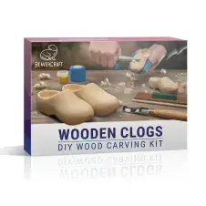 BeaverCraft DIY10 Wooden Clogs Carving Kit